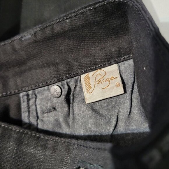 Paige Size 27 Black Verdugo Legging Mid Rise Skinny Leg Jeans - Picture 7 of 9